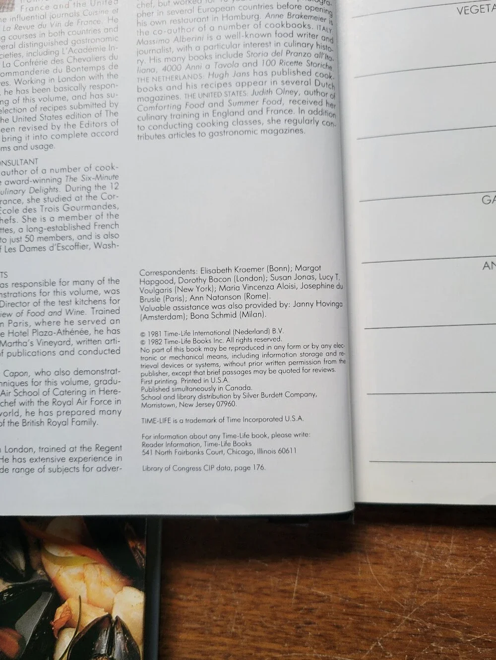 TIME LIFE THE GOOD COOK TECHNIQUES & RECIPES 1979/1982/1982